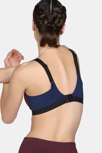 Buy Zelocity High Impact Quick Dry Sports Bra - Windsor Wine at Rs